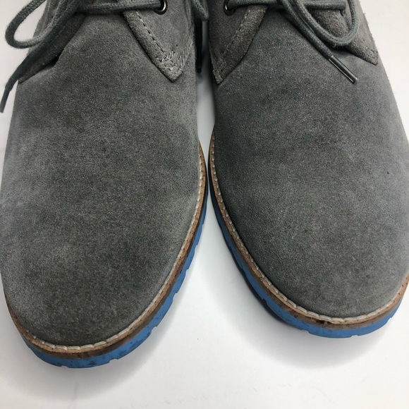 Men's Kurt Geiger Gray Suede Desert Boots Sz 41 - Picture 9 of 10